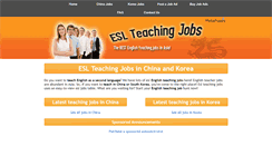 Desktop Screenshot of esl-teaching-jobs.com